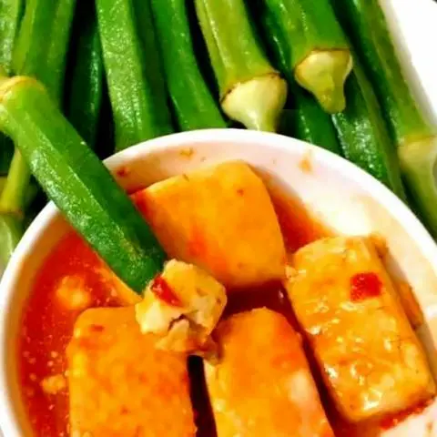 Hình ảnh Đậu bắp chấm chao