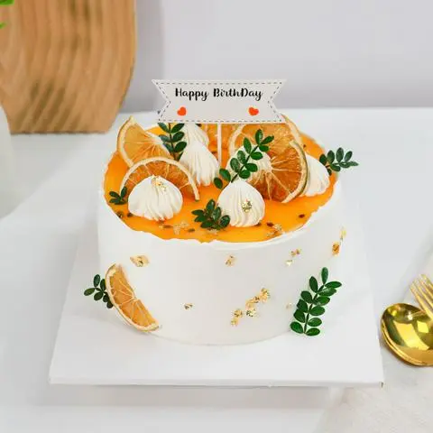 Hình ảnh Bánh Kem Sinh Nhật Chanh Dây Đẹp - Size 16cm