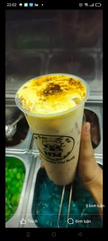 Hình ảnh trà sữa kem trứng