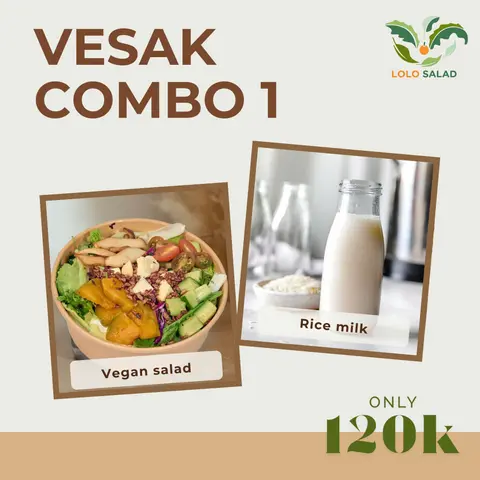 Hình ảnh Combo 1: Vegan salad + Rice milk