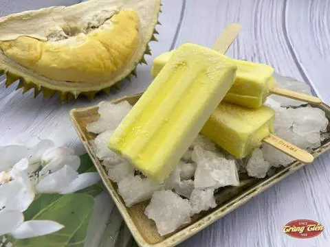 Hình ảnh kem Tràng Tiền Vị Sầu Riêng  1 hộp 10 que