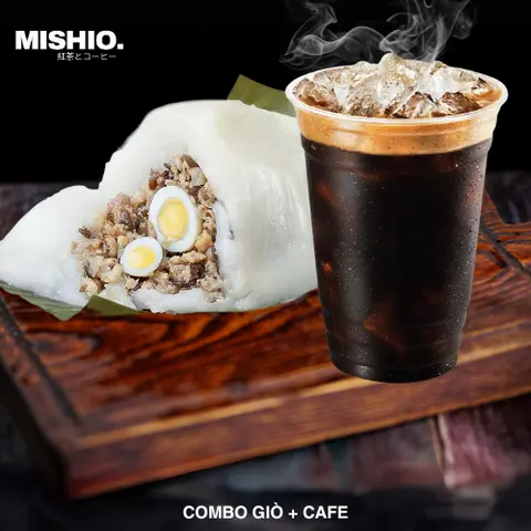 Hình ảnh Combo bánh giò và cà phê sữa