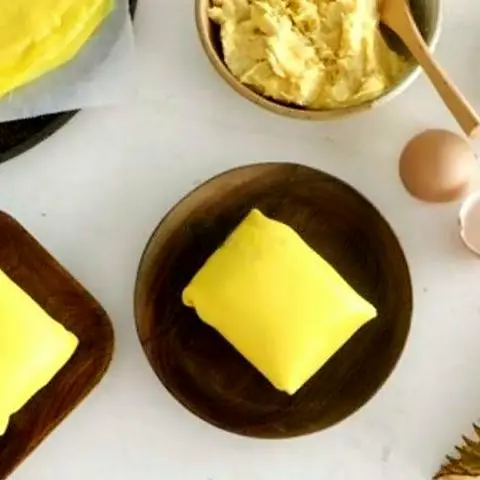 Hình ảnh 1 bánh crep sầu riêng mini
