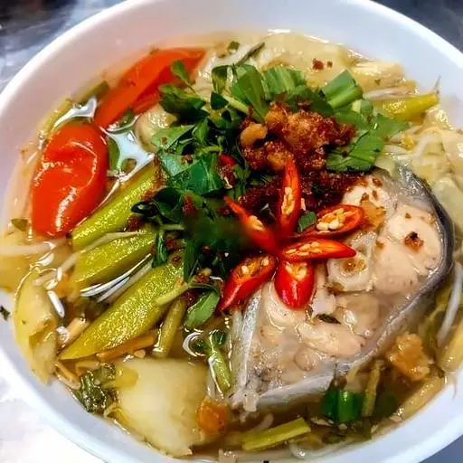 Hình ảnh Cơm canh chua cá hú