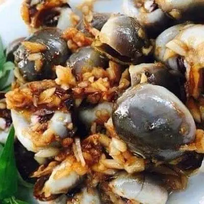 Hình ảnh ốc mỡ cháy tỏi