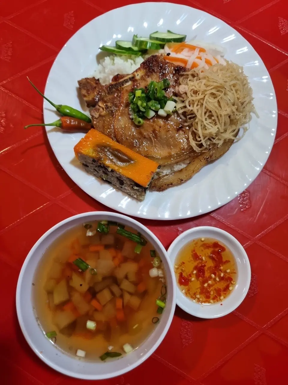 Hình ảnh sườn bì trứng lạp xưởng 