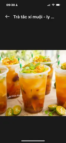 Hình ảnh Trà tắc xí muội ly 700ml 