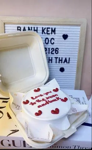 Hình ảnh BENTO CAKE NHIỀU TIM 