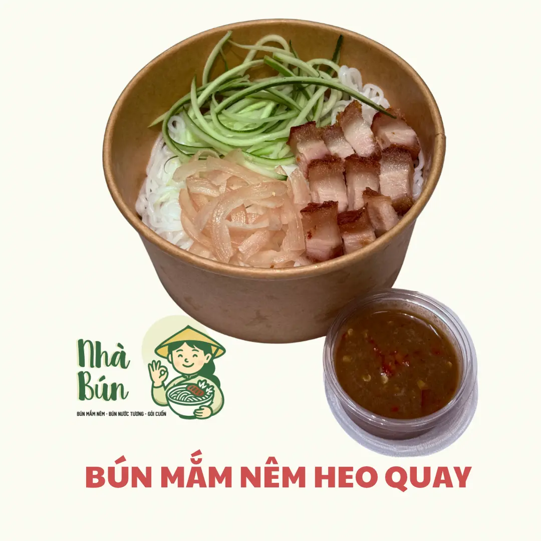 Hình ảnh Bún mắm nêm heo quay