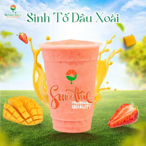 Hình ảnh Sinh tố Dâu Xoài - NÊN THỬ