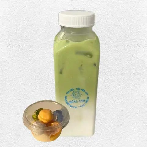 Hình ảnh Matcha latte mix 3 loại topping