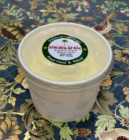 Hình ảnh Kem Dừa Sầu Riêng 400ml (250g)