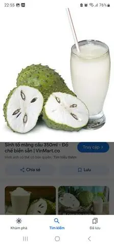 Hình ảnh Sinh tố mãng cầu