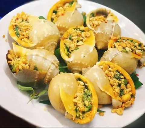 Hình ảnh Ốc tỏi nướng mỡ hành 
