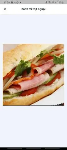 Hình ảnh Bánh mì thịt nguội