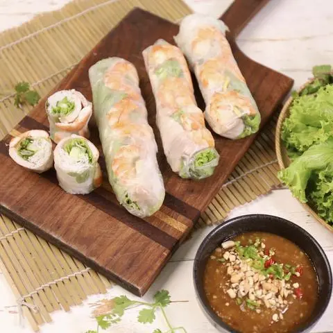Hình ảnh Combo 1 Bún Mắm Nêm Tôm Luộc + 5 Gỏi Cuốn Tôm Thịt 