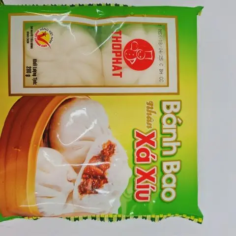 Hình ảnh Bánh bao xá xíu chưa hấp (gói 4 cái)
