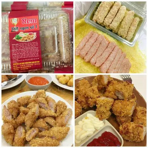 Hình ảnh Nem chua rán Hà Nội. Món ăn vặt của Hà Thành.