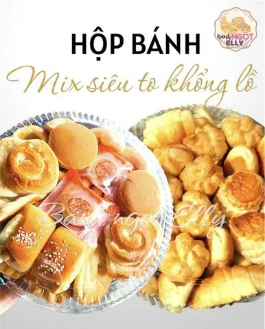 Hình ảnh HỘP BÁNH MIX SIÊU TO KHỔNG LỒ 32 bánh mix hơn 10 loại