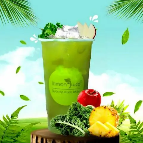 Hình ảnh Detox- Nước Ép Bó Xôi Táo Thơm - D04