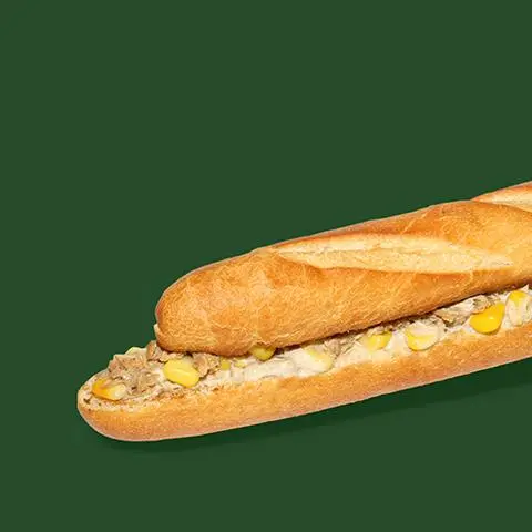 Hình ảnh Bánh mì que cá ngừ bắp xốt mayonnaise