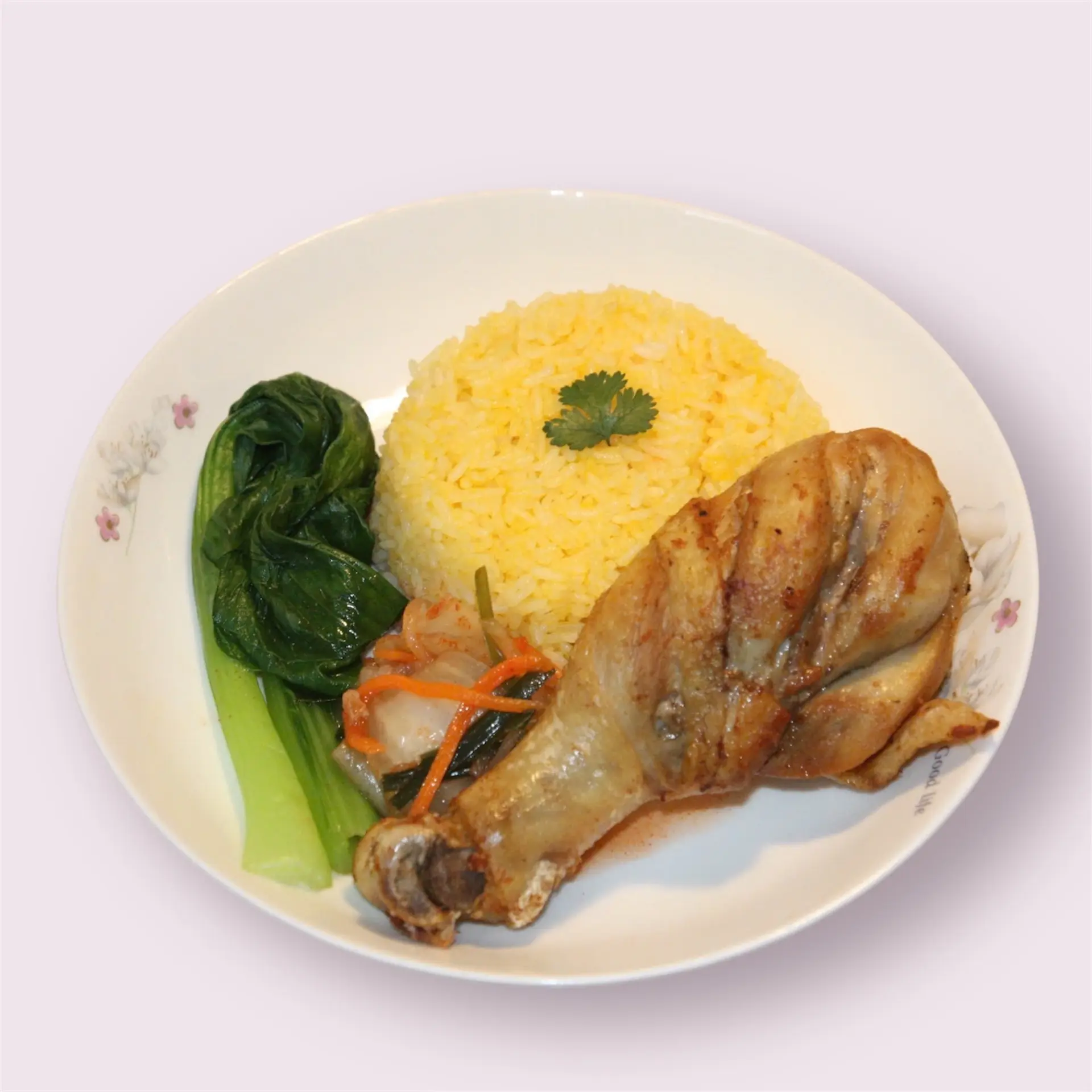 Hình ảnh Cơm đùi gà chiên giòn