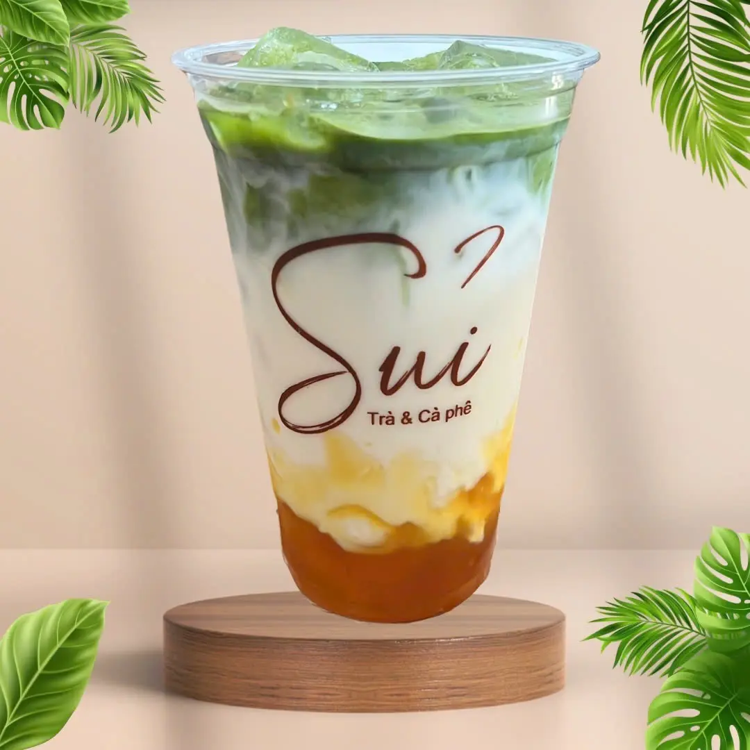 Hình ảnh Matcha Latte Đào
