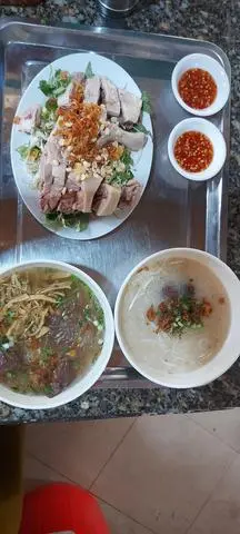 Hình ảnh 1 cháo 1 miếng gỏi 2 người