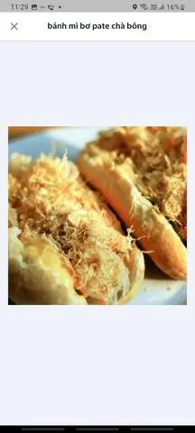 Hình ảnh Bánh mì bơ pate chà bông