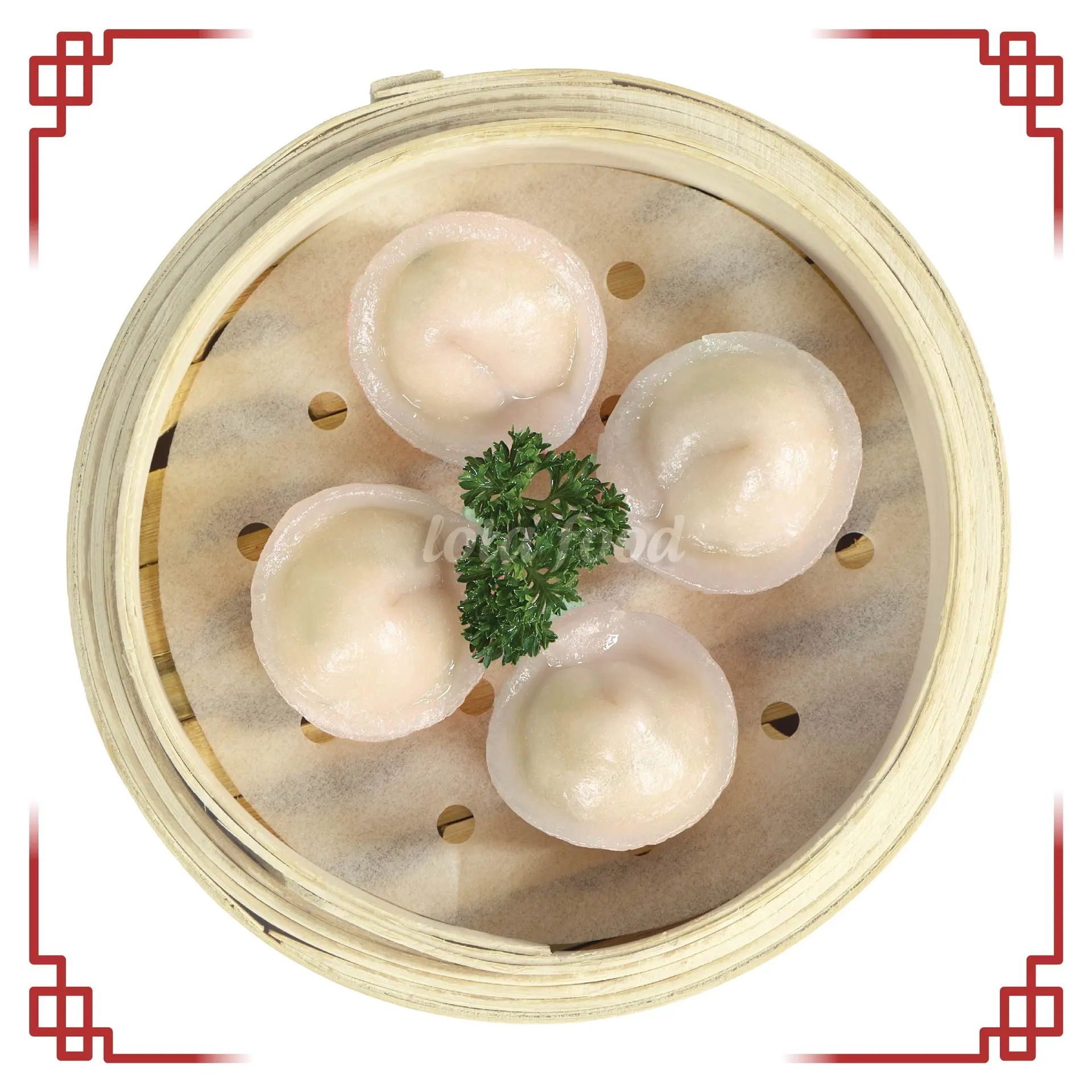 Hình ảnh Há cảo sò điệp - 04 viên - Scallop haukau - 04 pcs