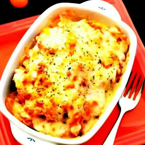 Hình ảnh Mì ý spaghetti phô mai đút lò