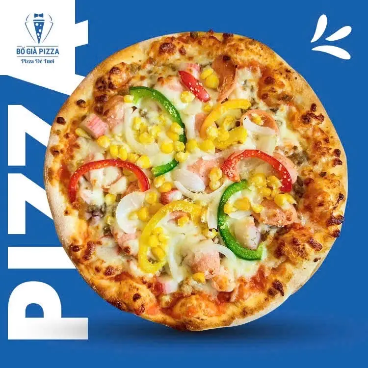 Hình ảnh Pizza TRÒN veggie
