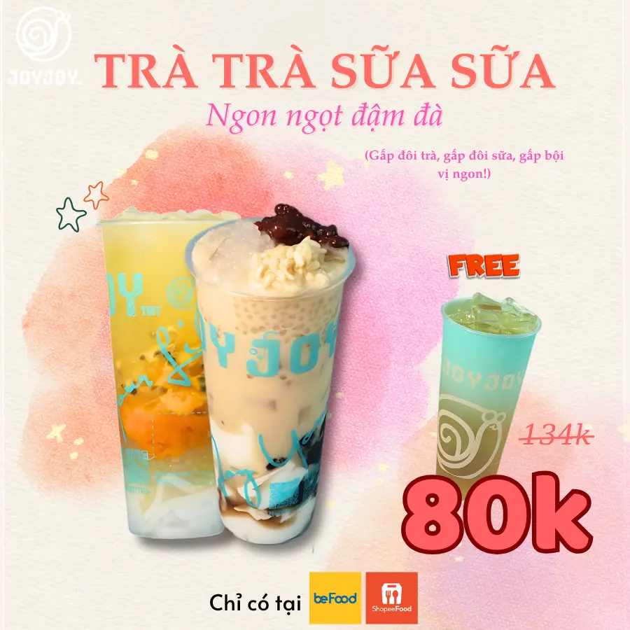 Hình ảnh Combo Trà Trà Sữa Sữa