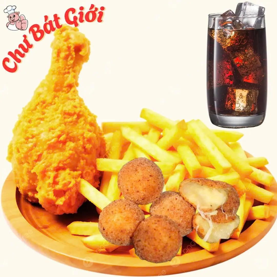 Hình ảnh Combo 4 - Đùi Gà + Khoai Tây + Nước + Khoai Phô Mai 1c