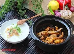 Hình ảnh cháo hương tỏi + ếch kho sa tế ( 2con) 