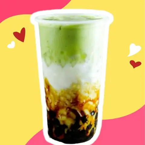 Hình ảnh Sữa Tươi Matcha Trân Châu Đường Đen Size 700ml
