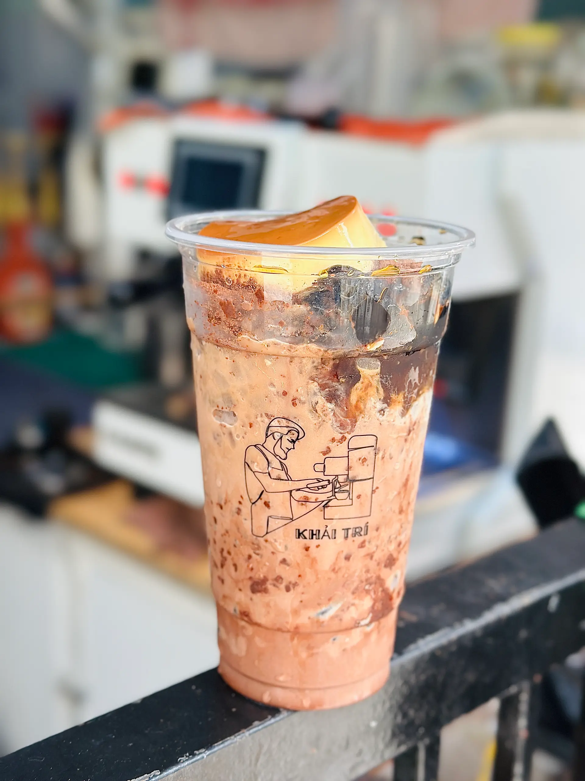Hình ảnh Sữa Tươi Milo + Flan (Milo Dầm + Flan)