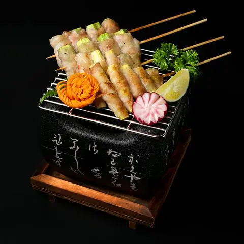 Hình ảnh YA07 - Ba Rọi Cuộn Đậu Bắp & Măng Tây Xiên - Okra, Asparagus and Bacon Skewers