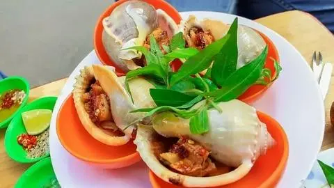Hình ảnh Ốc tỏi nướng nước mắm