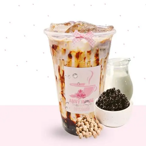 Hình ảnh Trà Sữa Trân Châu Đường Đen 700ml