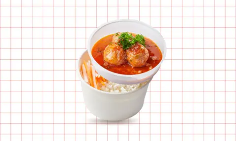 Hình ảnh Cơm Xíu Mại Xốt Cà