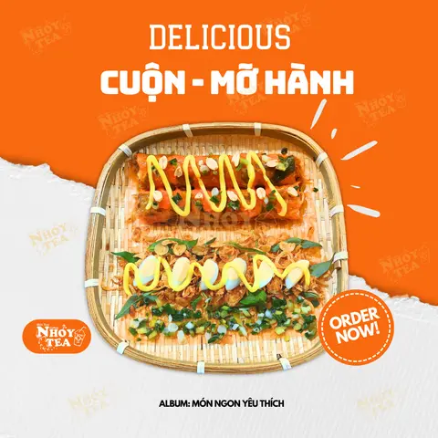 Hình ảnh Cuộn Mỡ Hành Trứng Cút