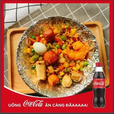 Hình ảnh Mì trộn Indomie 2 gói đầy đủ + Coca