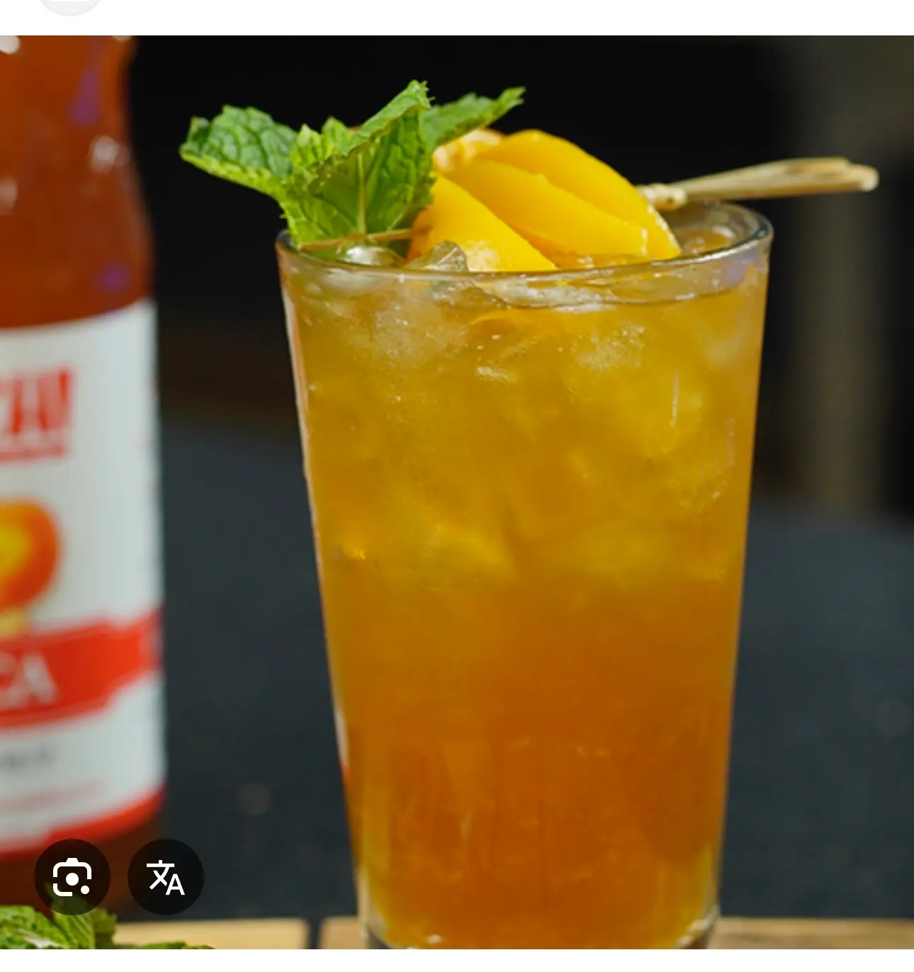 Hình ảnh Trà Đào siro đá bi ( không có miếng đào )
