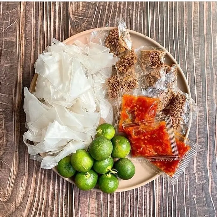 Hình ảnh Bánh Tráng Chấm Muối Tắc 