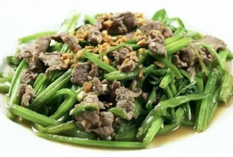 Hình ảnh Rau muống xào bò 