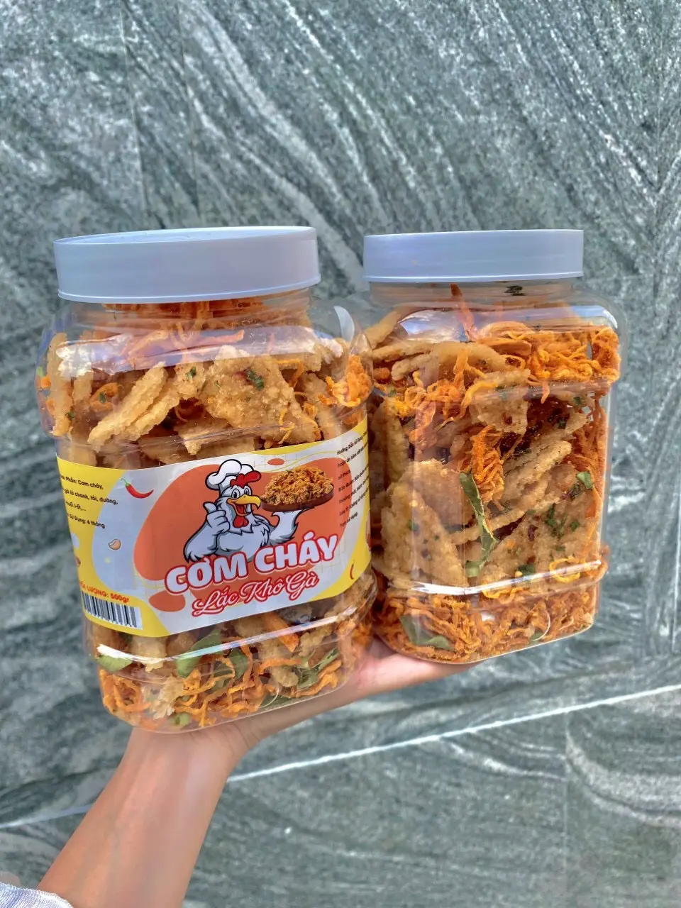Hình ảnh Cơm cháy lắc khô gà 500gr