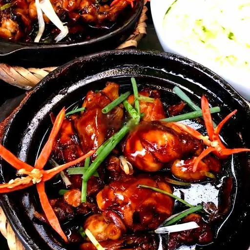Hình ảnh Cháo hương tỏi - Ếch kho Singapore 2 con