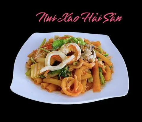 Hình ảnh Nui Xào Hải Sản