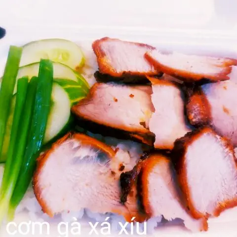 Hình ảnh cơm xá xíu lớn